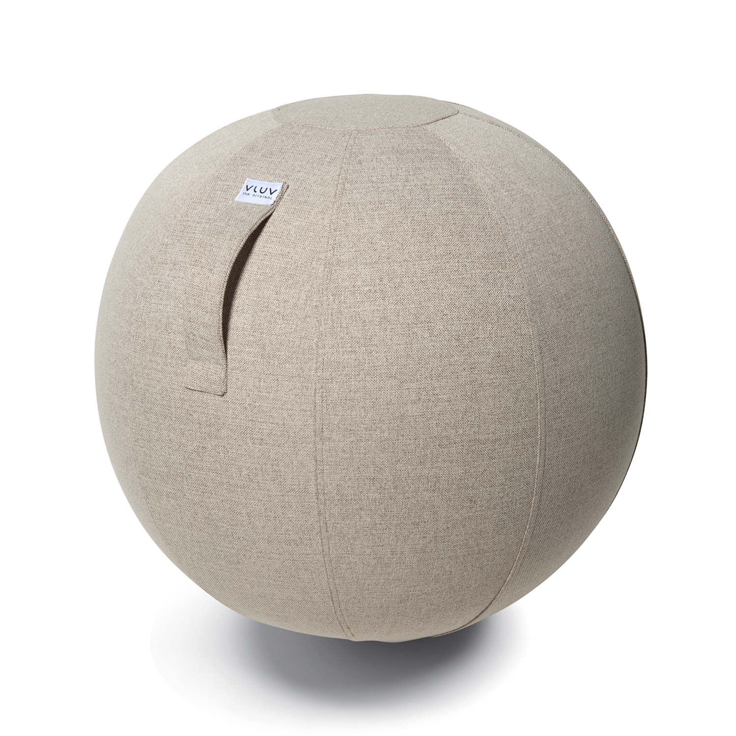 VLUV SOVA Stoff-Sitzball 60-65cm Toffee ergonomisches Sitzmöbel