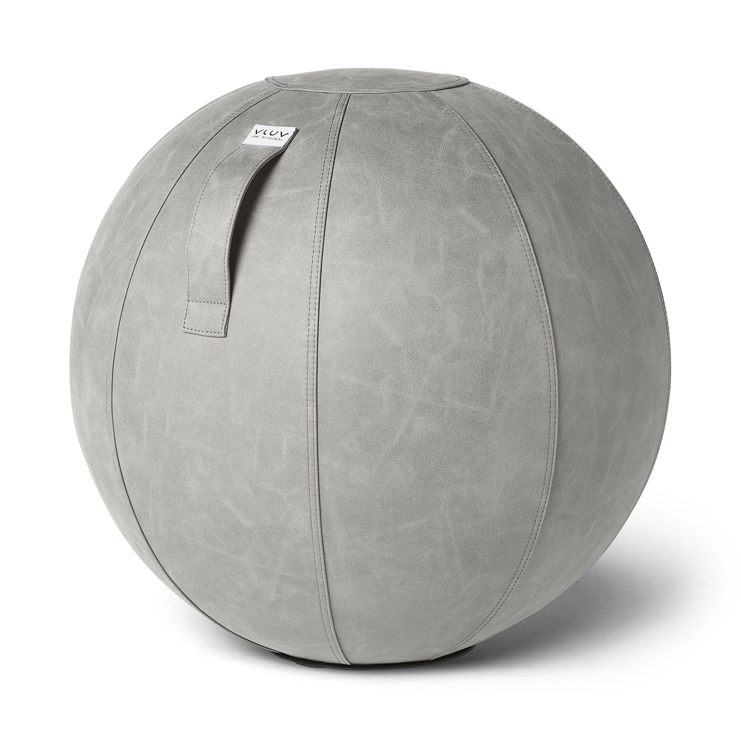VLUV Sitzball BOL VEGA Kunstleder Cement 65cm für gesundes und aufrechtes Sitzen