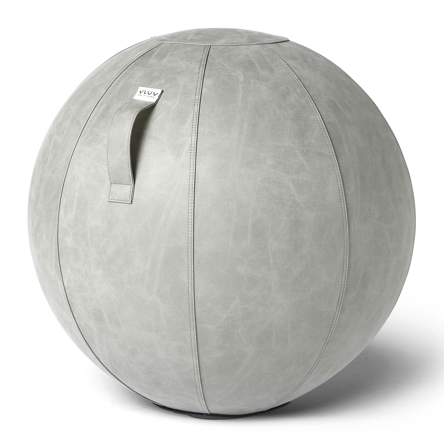 VLUV Sitzball BOL VEGA Kunstleder Cement 75cm für gesundes und aufrechtes Sitzen