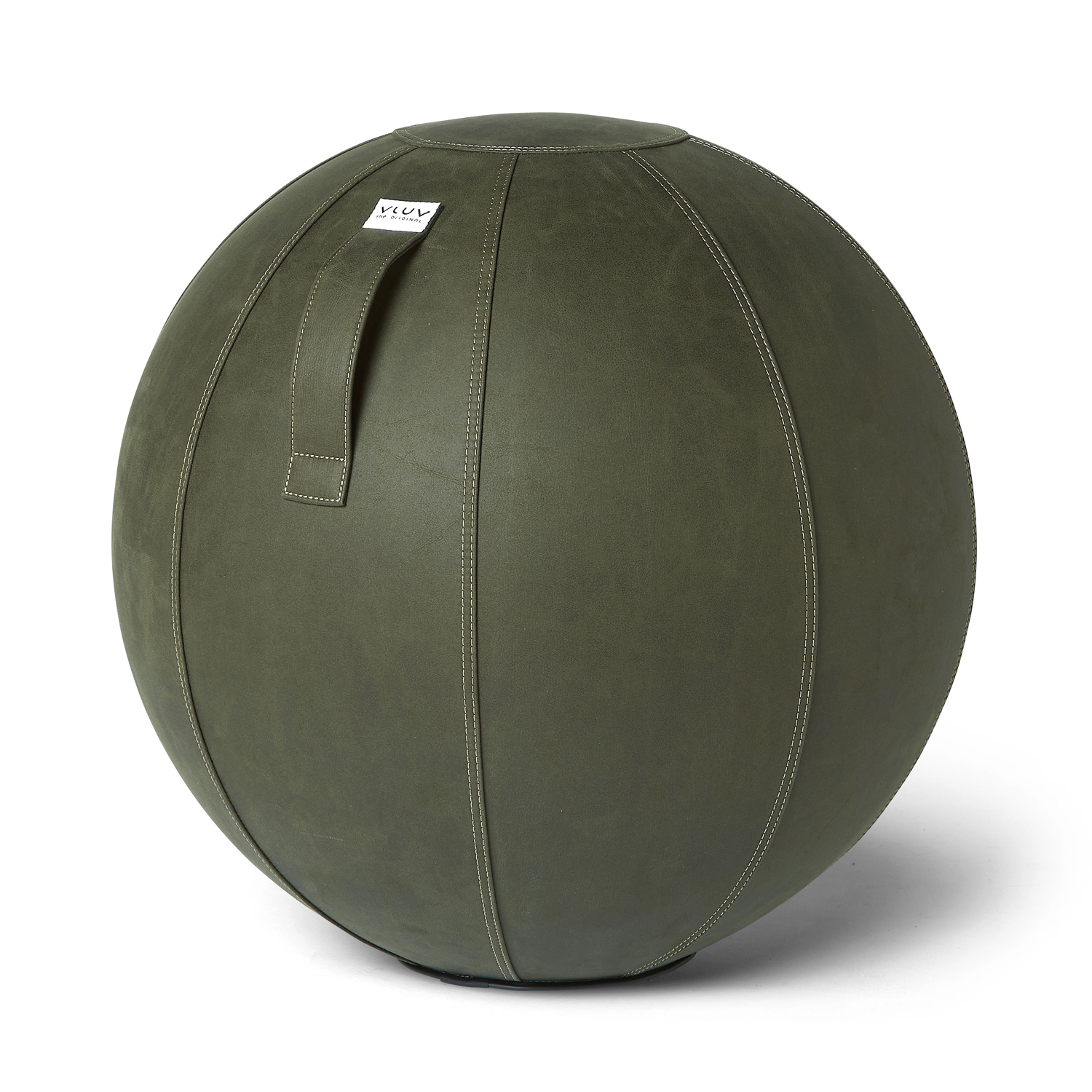 VLUV Sitzball BOL VEGA Kunstleder Moss 65cm für gesundes und aufrechtes Sitzen