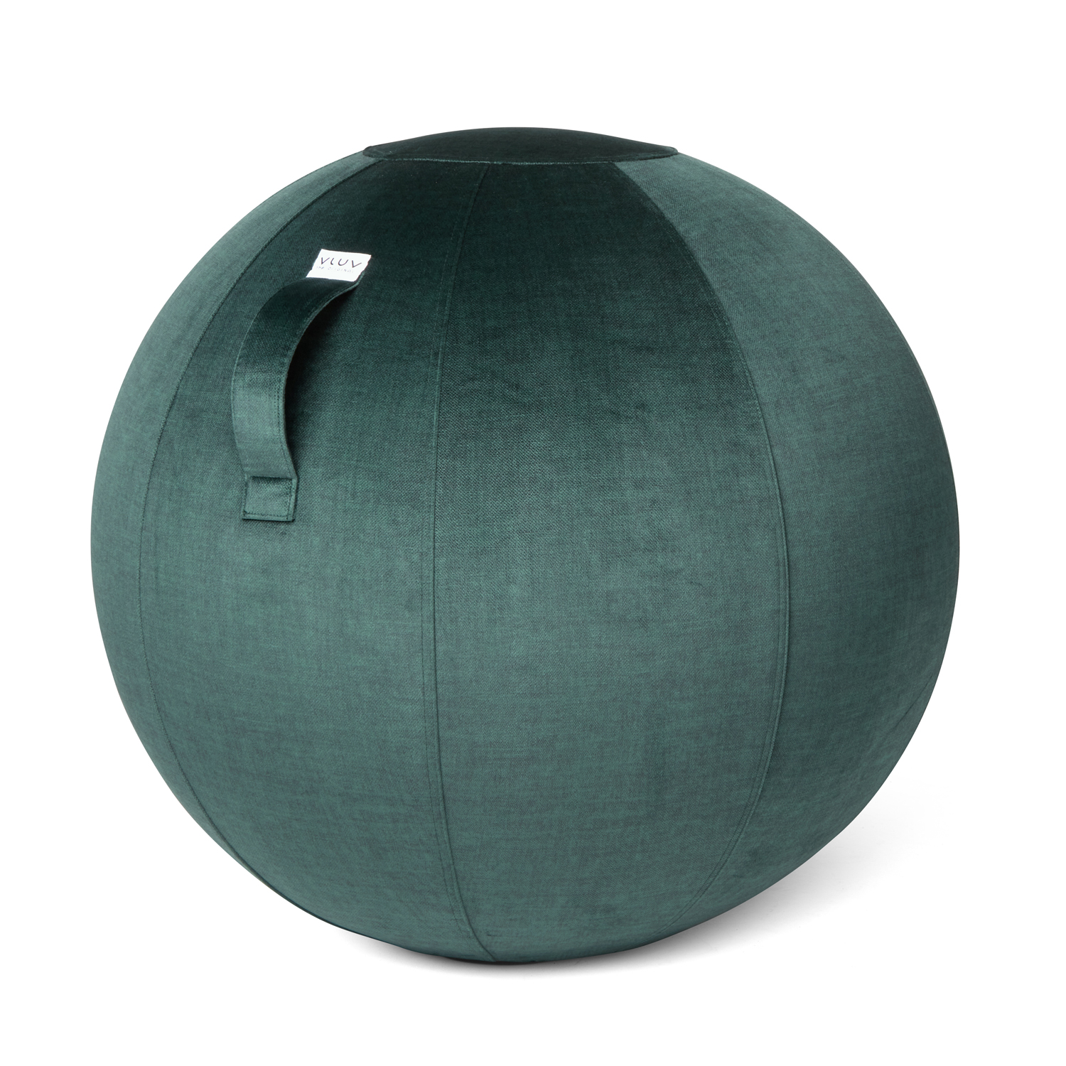 VLUV Stoff-Sitzball BOL VARM 70-75cm forest für gesundes und aufrechtes Sitzen