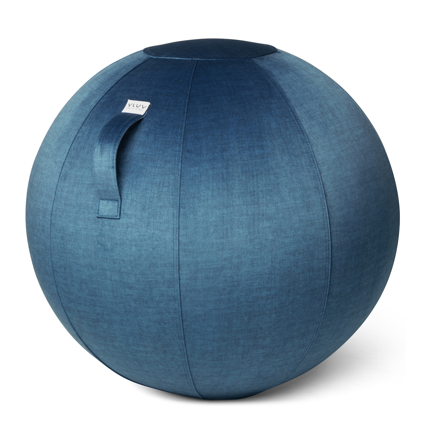 VLUV Stoff-Sitzball BOL VARM 70-75cm pacific für gesundes und aufrechtes Sitzen