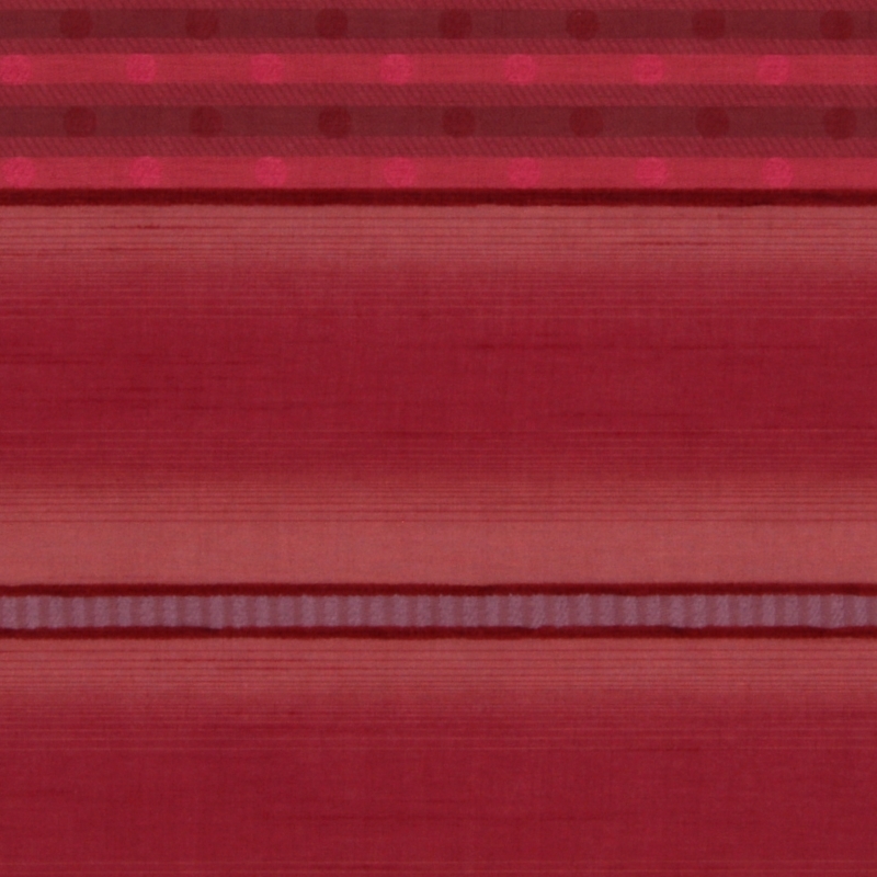 Vorhangstoff Dekostoff Motril Pünktchen rot Breite 140cm halbtransparent