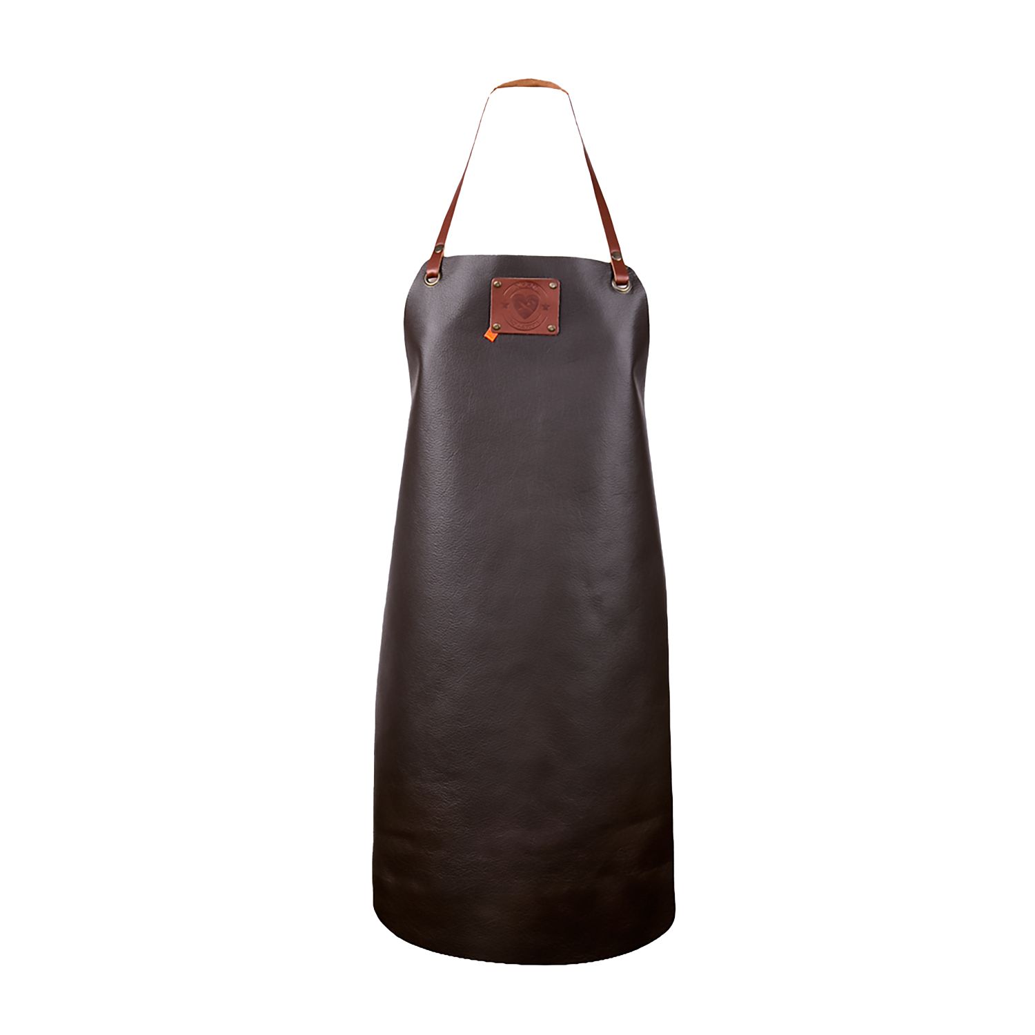 Xapron Damen Lederschürze BOVINE brown Grillschürze weiches Büffelleder gewachst Handarbeit