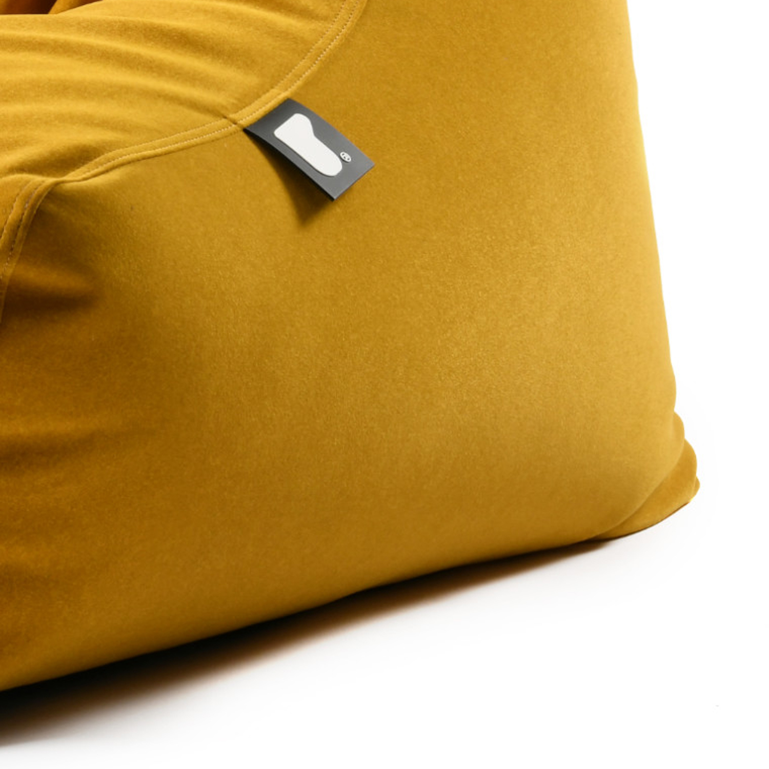 b-bag Extreme Lounging Sitzsack mighty-b Mustard Sitzbag indoor Wildlederoptik