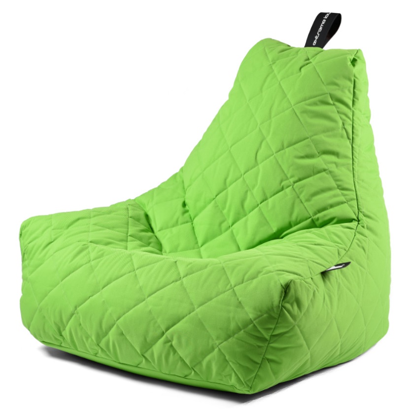 b-bag extreme lounging Sitzsack mighty-b Lime - Quilted In & Outdoor wasserabweisend UV-beständig