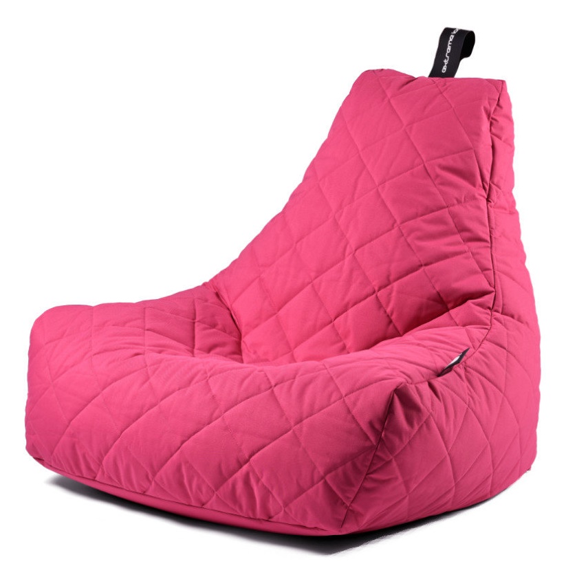 b-bag extreme lounging Sitzsack mighty-b Pink - Quilted In & Outdoor wasserabweisend UV-beständig