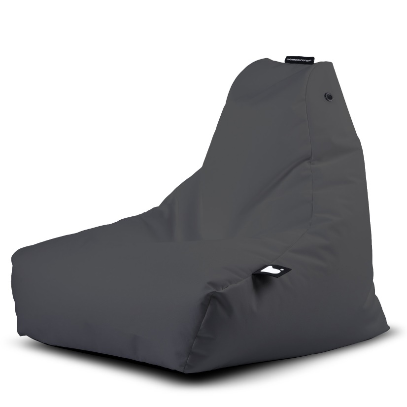 b-bag extreme lounging Sitzsack mini-b Grey In & Outdoor leicht stabil wasserabweisend pflegeleicht UV-beständig bequem