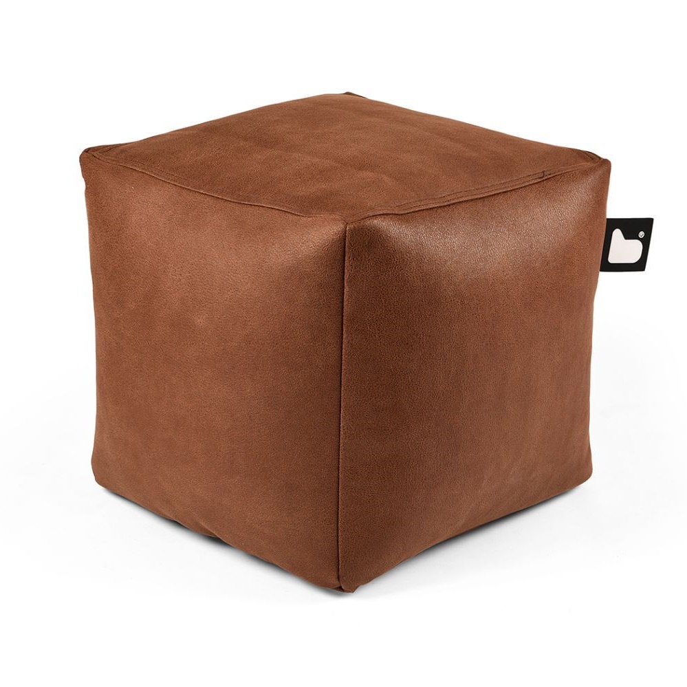 b-box extreme lounging Sitzwürfel Indoor Chestnut perfekte Ergänzung zum b-bag Sitzsack leicht stabil
