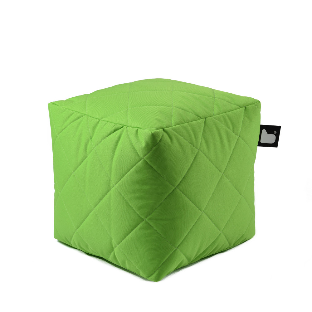 b-box extreme lounging Sitzwürfel Lime - Quilted In & Outdoor wasserabweisend UV-beständig