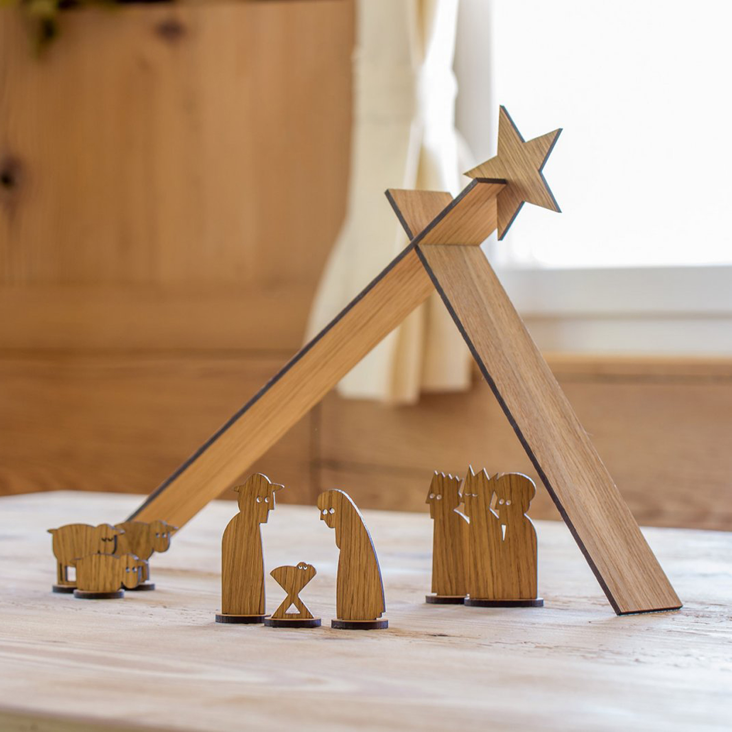 designimdorf SIMPLY CHRISTMAS Holzkrippe Designed by Johannes Lindner & Mascha Wolfram