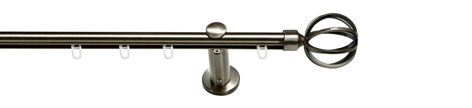 erfal Komplettgarnitur Carrera Ø19mm Cobre Innenlauf 1-läufig 120cm platin 