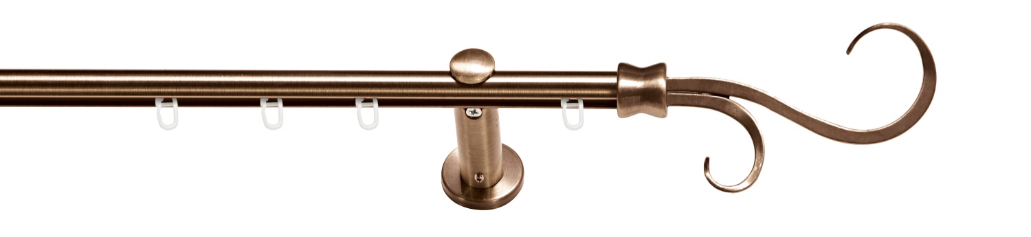 erfal Komplettgarnitur Carrera Ø19mm Decoro Innenlauf 1-läufig 240cm kupfer 