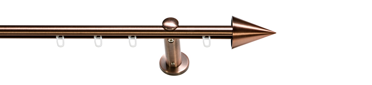 erfal Komplettgarnitur Carrera Ø19mm Kegel Innenlauf 1-läufig 120cm kupfer 