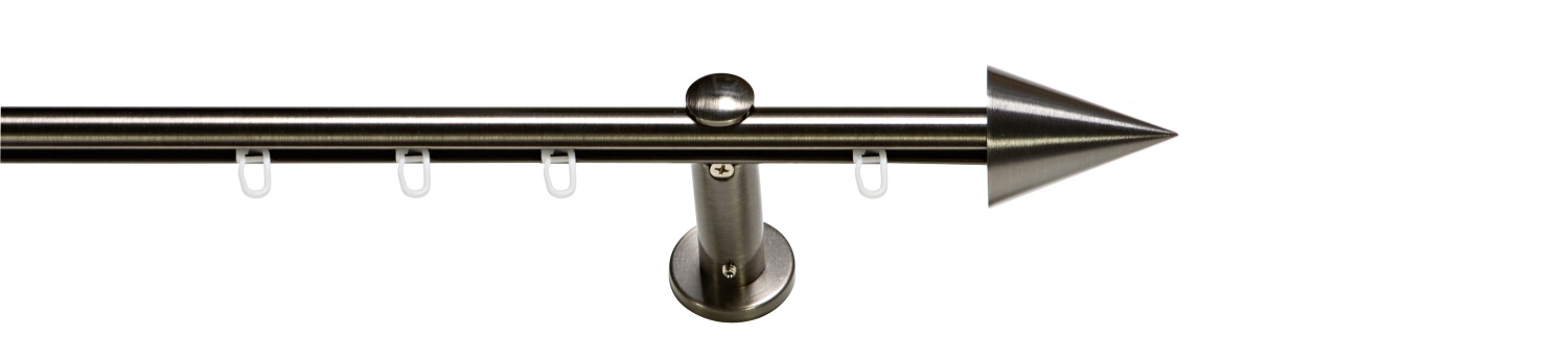 erfal Komplettgarnitur Carrera Ø19mm Kegel Innenlauf 1-läufig 160cm platin 