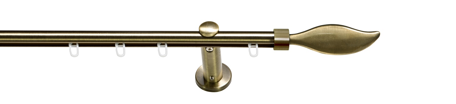 erfal Komplettgarnitur Carrera Ø19mm Pagina Innenlauf 1-läuf. 120cm messingantik 