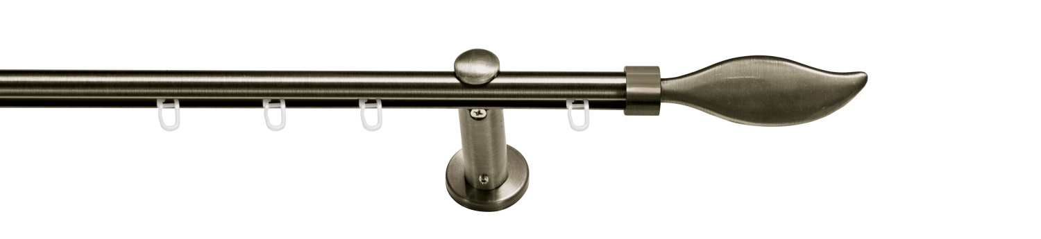 erfal Komplettgarnitur Carrera Ø19mm Pagina Innenlauf 2-läufig 240cm platin 
