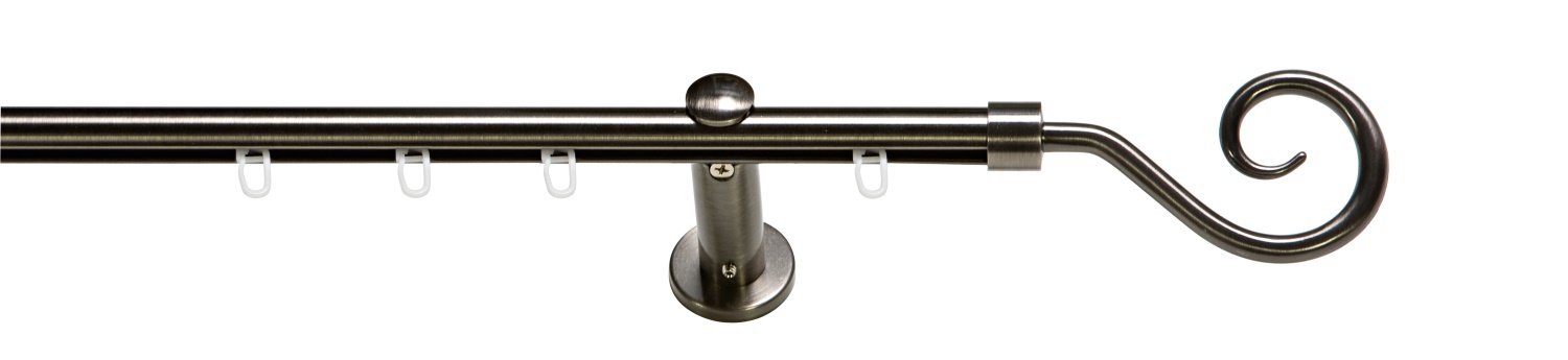 erfal Komplettgarnitur Carrera Ø19mm Spirale Innenlauf 2-läufig 120cm platin 
