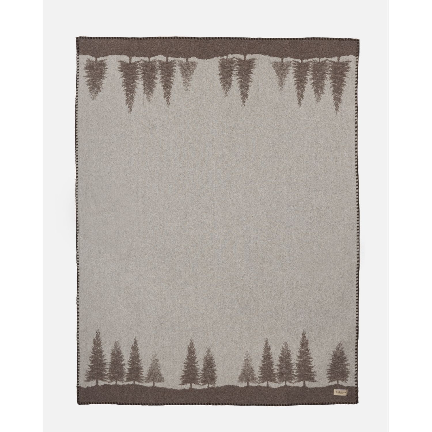 eskimo Decke Bosco braun Schweizer Wolldecke vom Merinoschaf