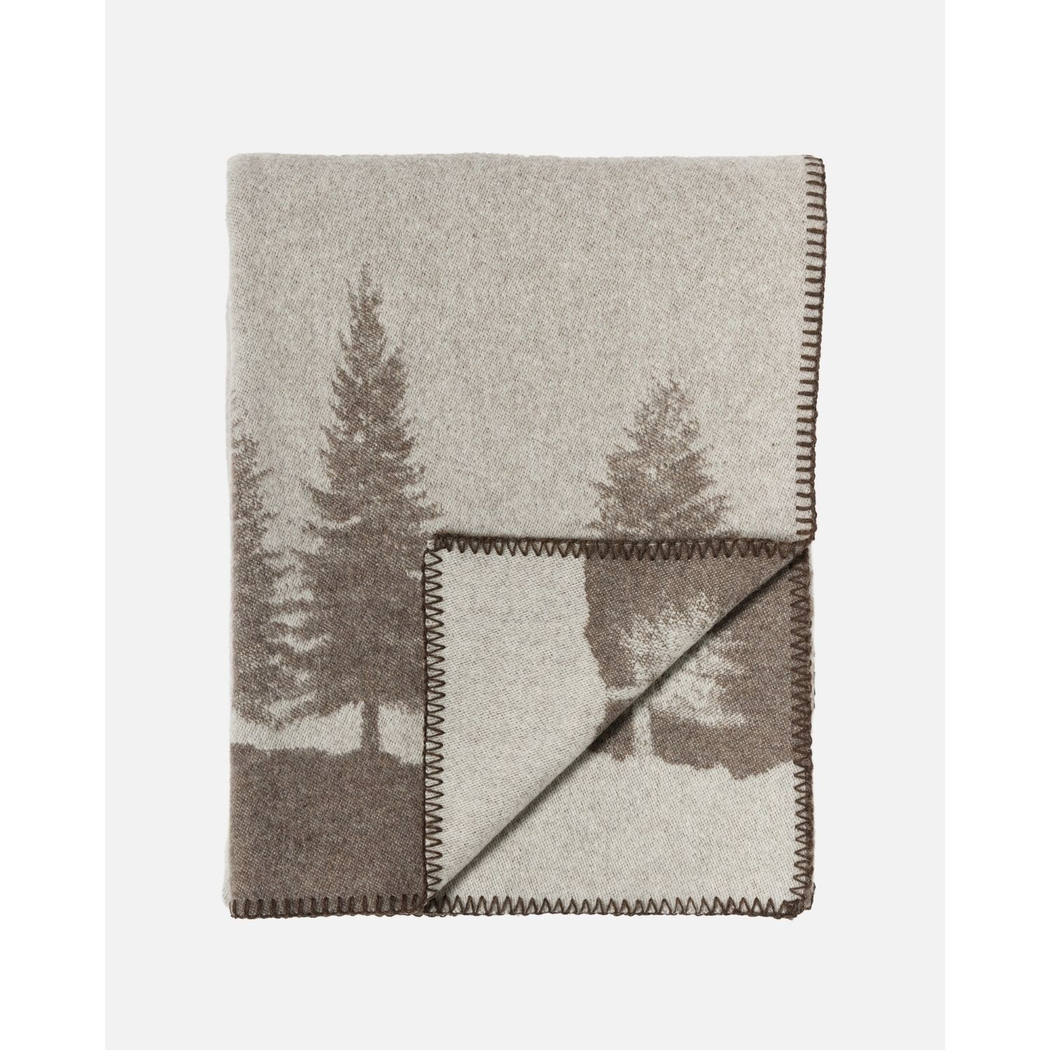 eskimo Decke Bosco braun Schweizer Wolldecke vom Merinoschaf