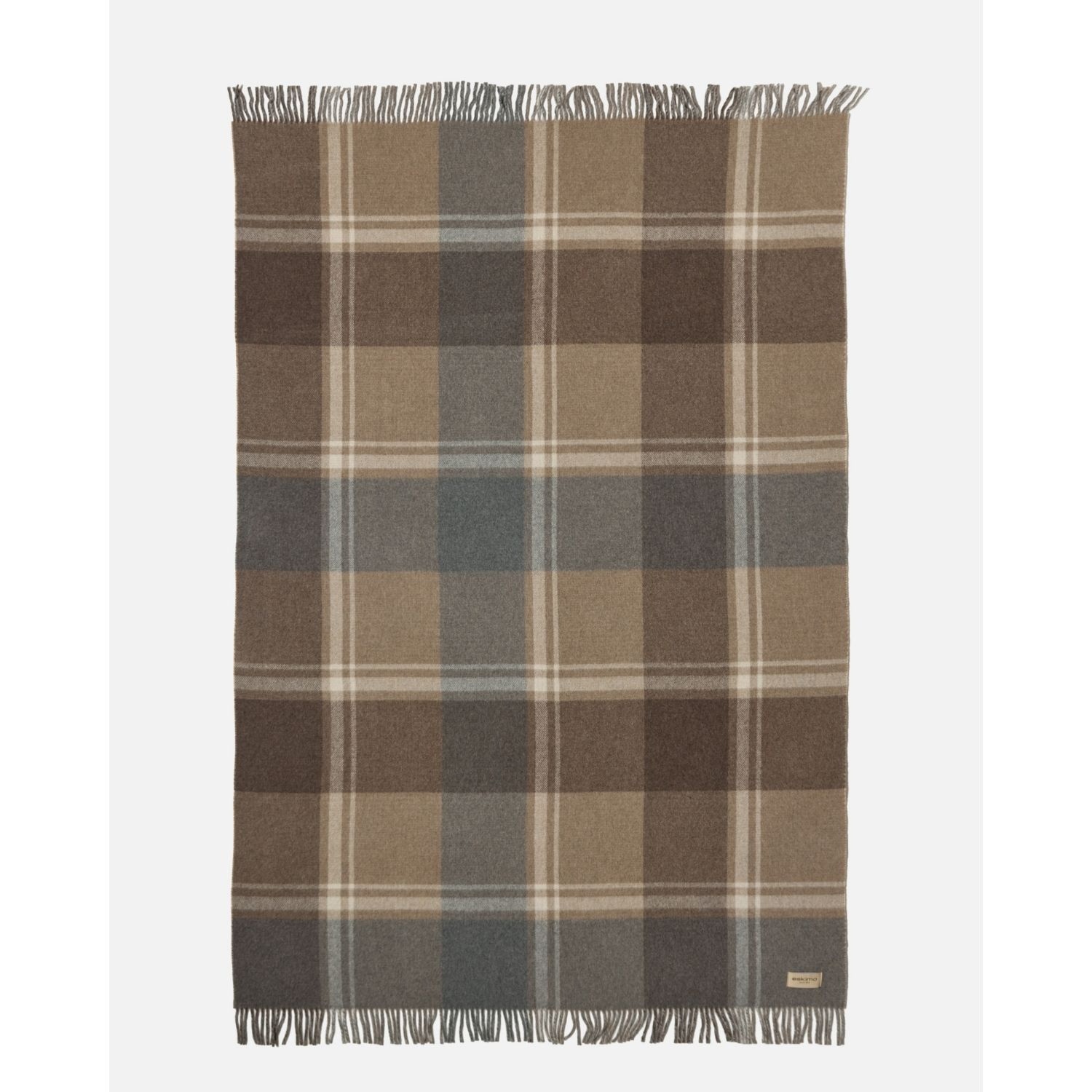 eskimo Decke Lord braun Merino-Wolldecke im Prince-de-Galles-Muster