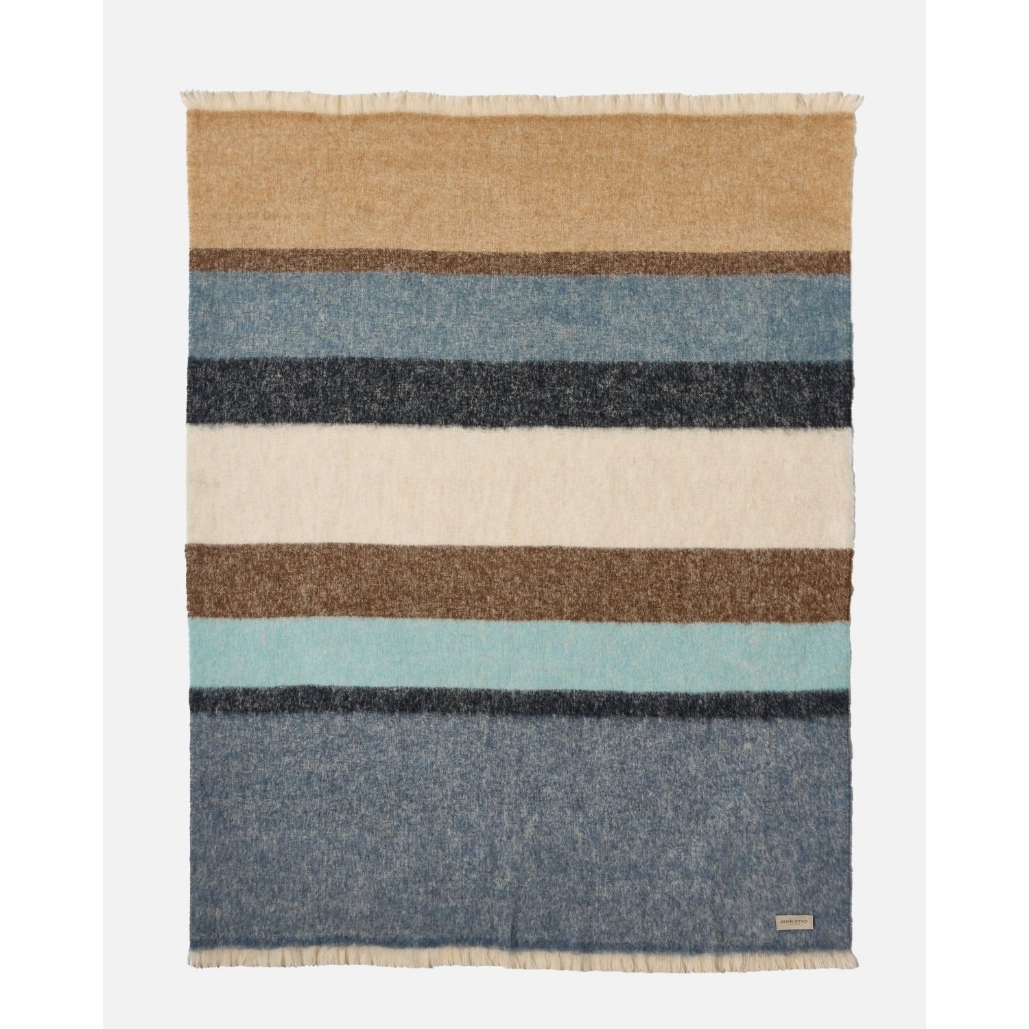 eskimo Decke Marais blau multi Modische Decke mit kräftigen Farbstreifen