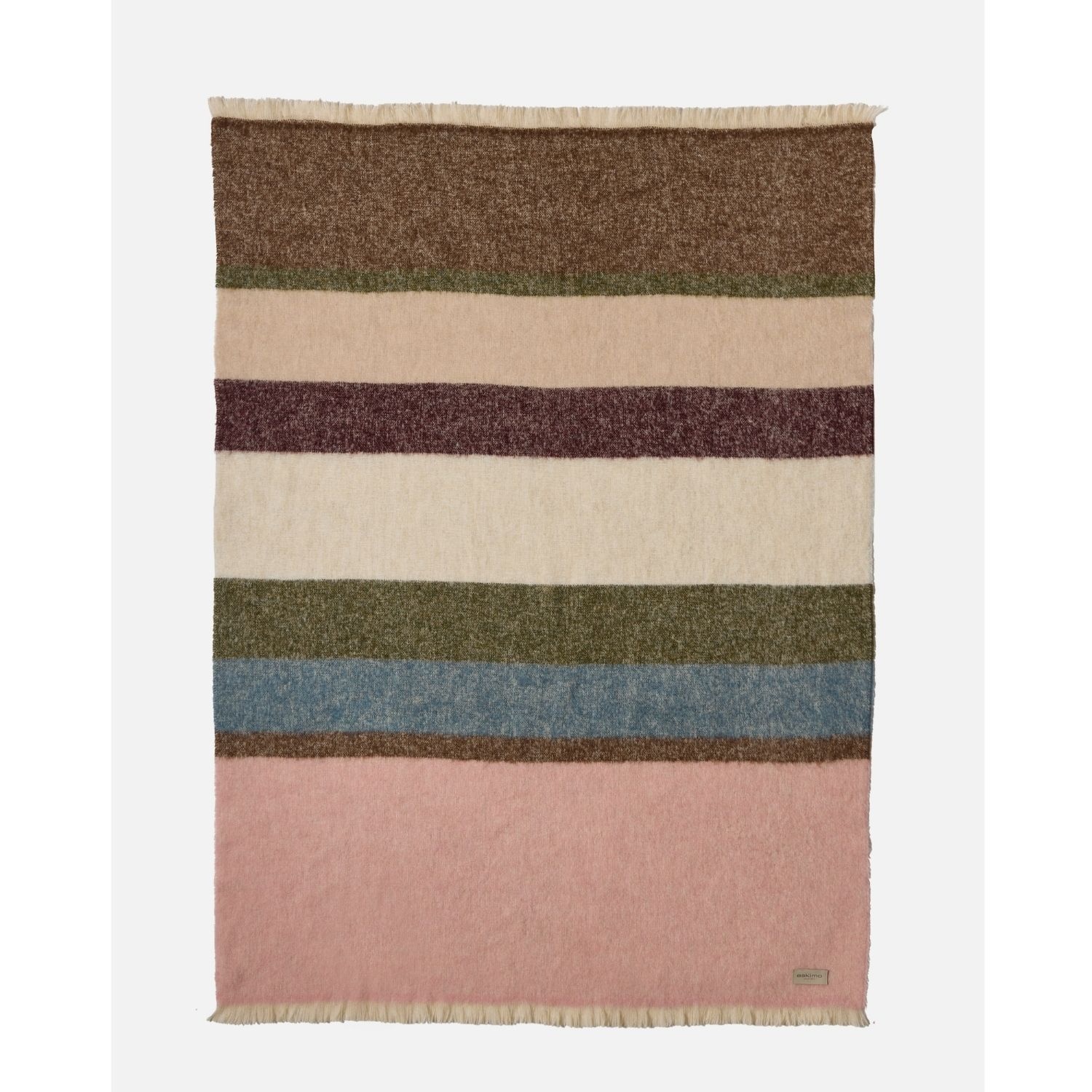 eskimo Decke Marais rose multi Modische Decke mit kräftigen Farbstreifen