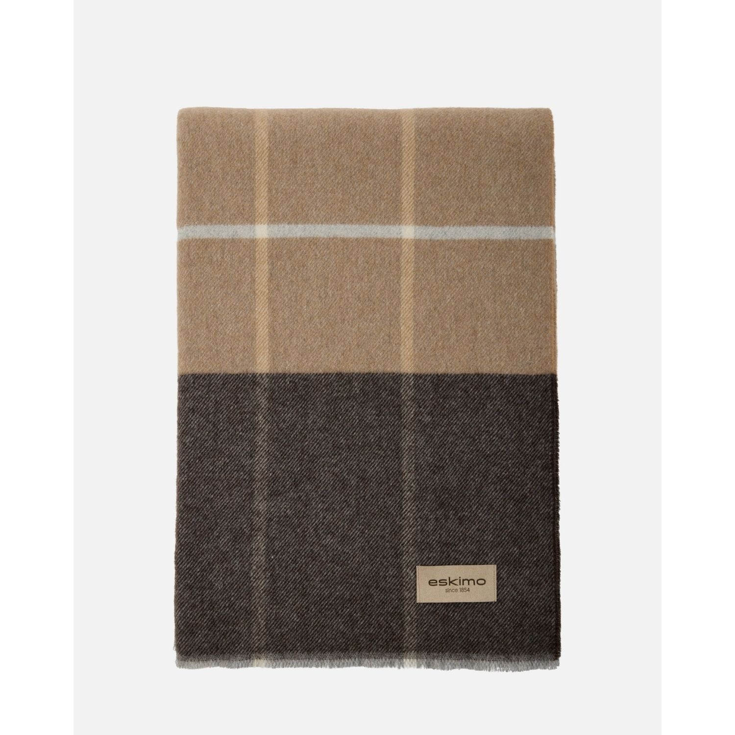 eskimo Decke Modena camel Schweizer Wolldecke vom Merinoschaf