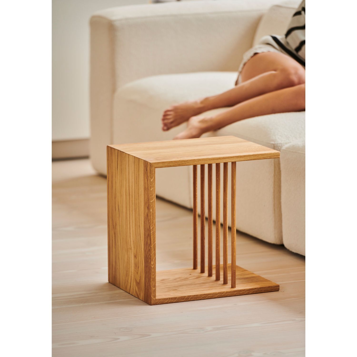 jankurtz DOMO Beistelltisch Beistelltisch aus massivem Eichenholz