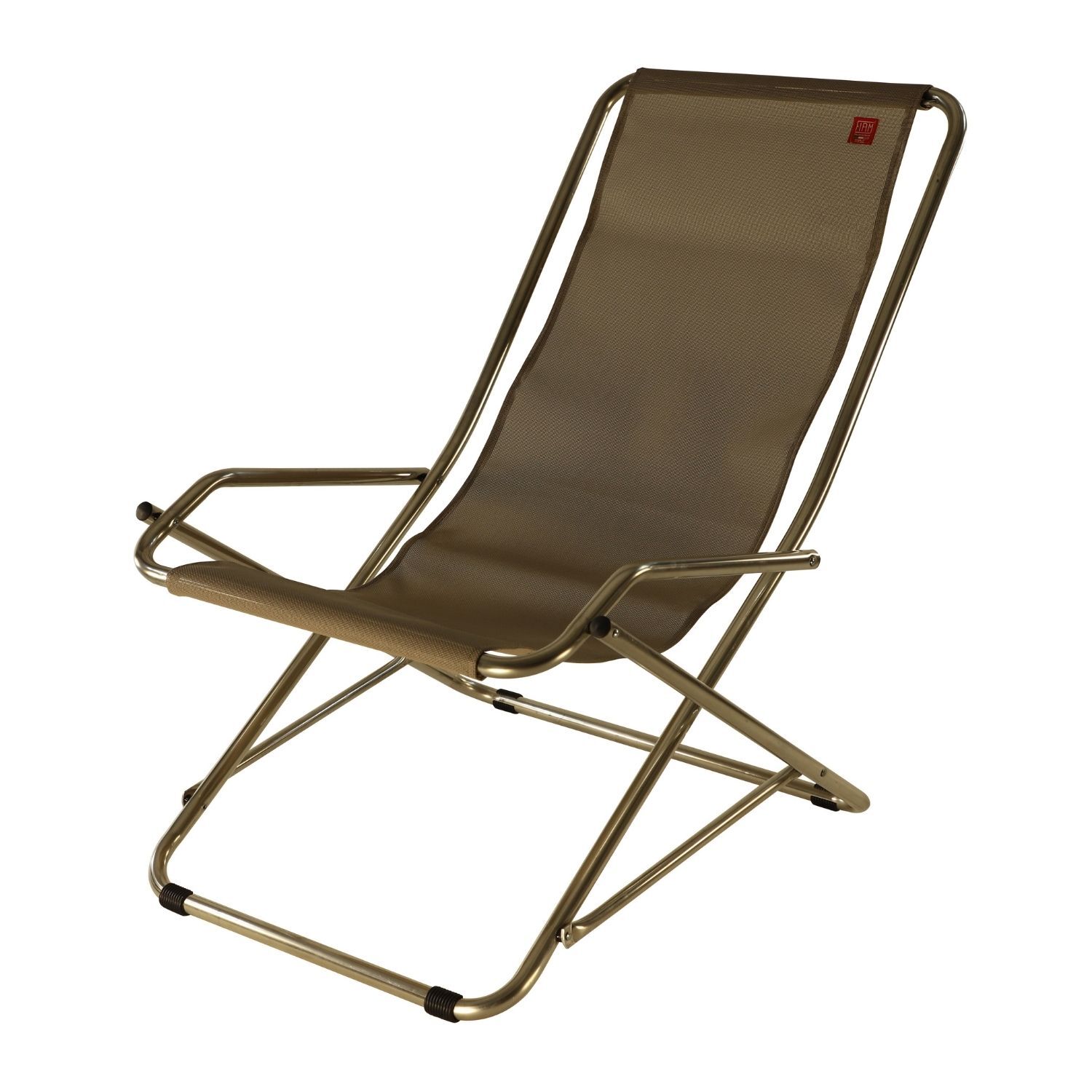 jankurtz Fiam DONODLINA Schwingsessel taupe Aluminiumgestell und Bezug aus Kunstgewebe