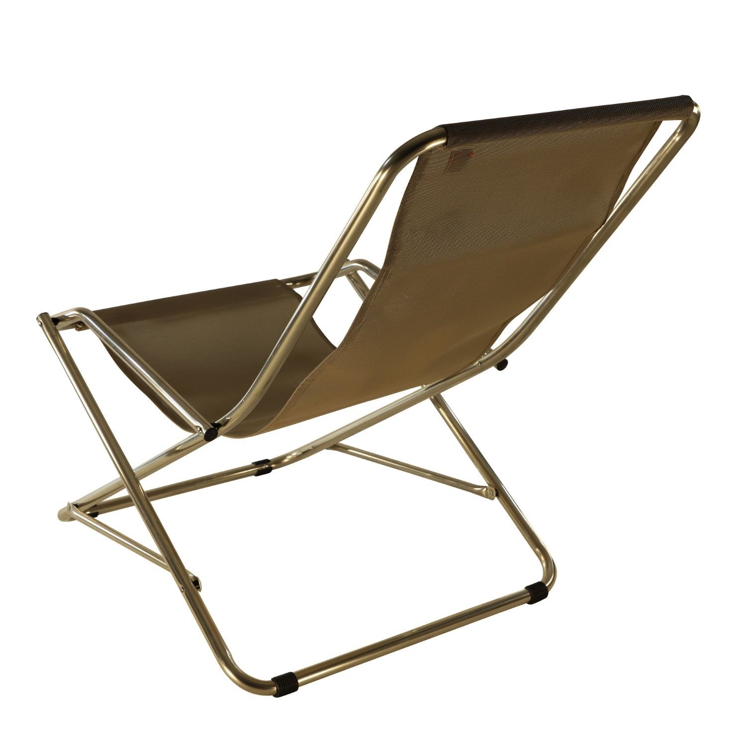 jankurtz Fiam DONODLINA Schwingsessel taupe Aluminiumgestell und Bezug aus Kunstgewebe