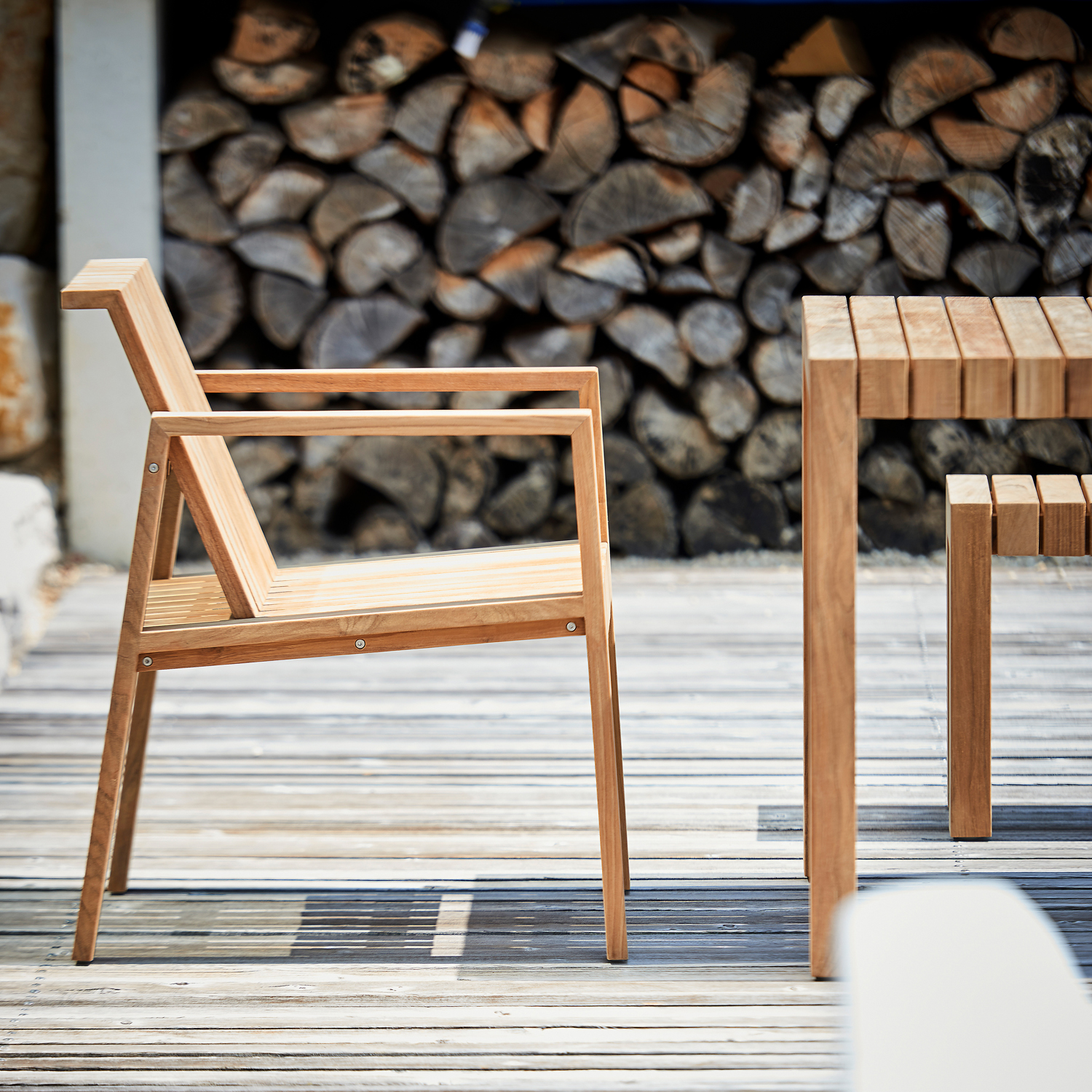 jankurtz Sessel MANTI Teak massiv natur designed by Karsten Weigel