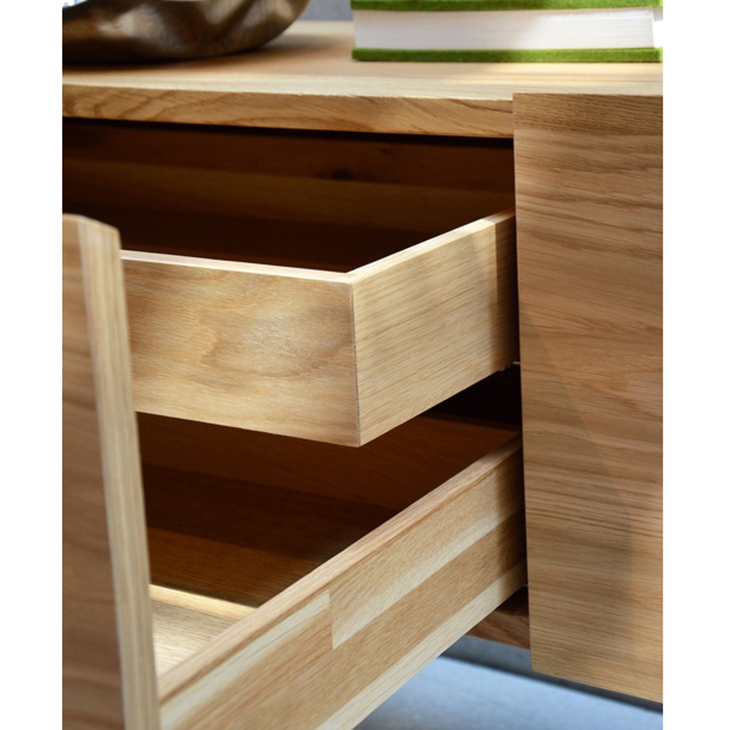 jankurtz Sideboard DWELLER eiche höhe 60cm 1 Türe 2 Schubladen Eiche massiv geölt
