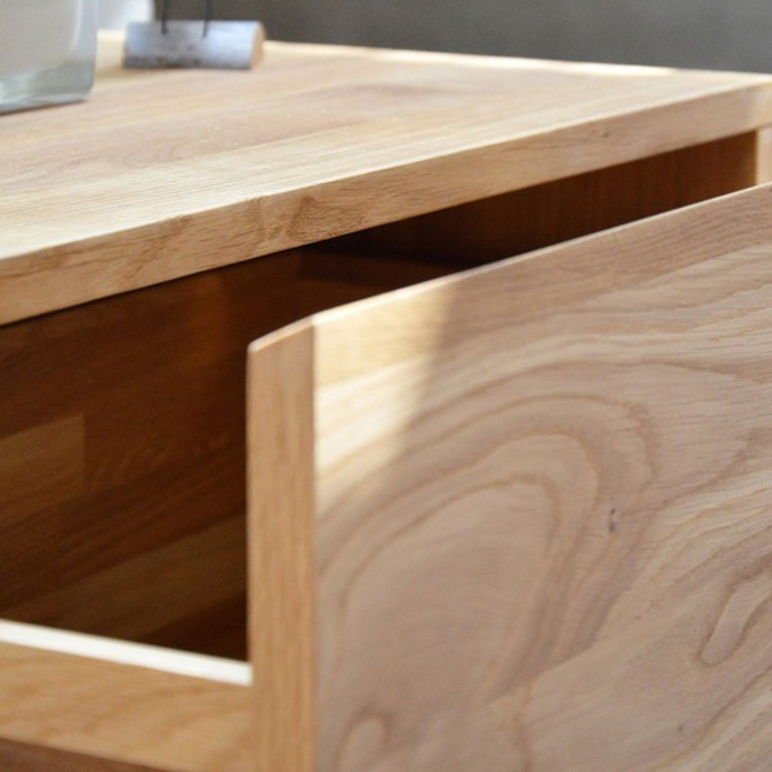 jankurtz Sideboard DWELLER eiche höhe 60cm 1 Türe 2 Schubladen Eiche massiv geölt