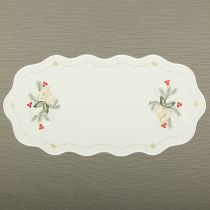 Plauener Spitze Weihnachtsdecke Glocke 23x46cm