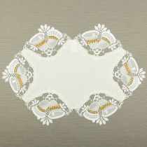 Plauener Spitze Weihnachtsdecke Glocke 32x45cm