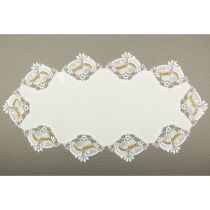 Plauener Spitze Weihnachtsdecke Glocke 40x80cm