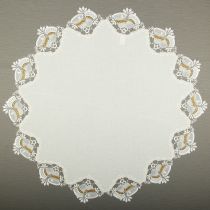 Plauener Spitze Weihnachtsdecke Glocke 80cm