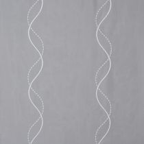 Store Gardinenstoff Alexandria Stickerei Welle weiß Höhe 290cm