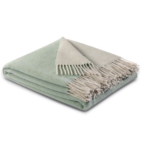 Biederlack Plaid salvia creme 130x170cm