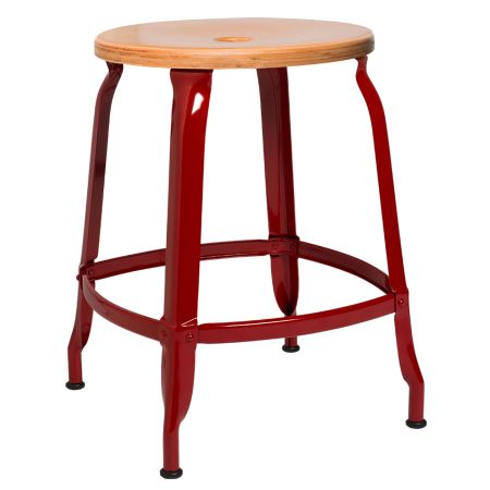 CHAISES Nicolle Hocker natural braunrot