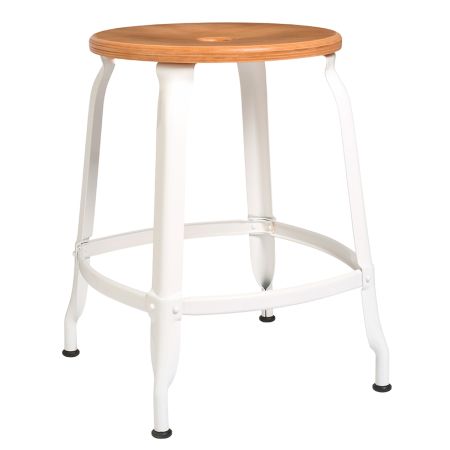 CHAISES Nicolle Hocker natural verkehrsweiss