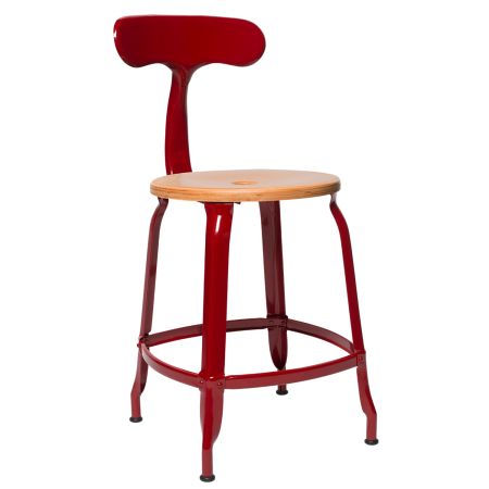 CHAISES Nicolle Stuhl natural braunrot