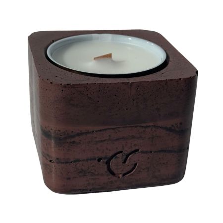 CS-Beton Tischfeuer VARIO ODORE 2er Set nussbaum