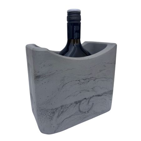 CS-Beton Weinkühler Bocksbeutel betongrau