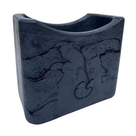 CS-Beton Weinkühler Bocksbeutel dunkelgrau