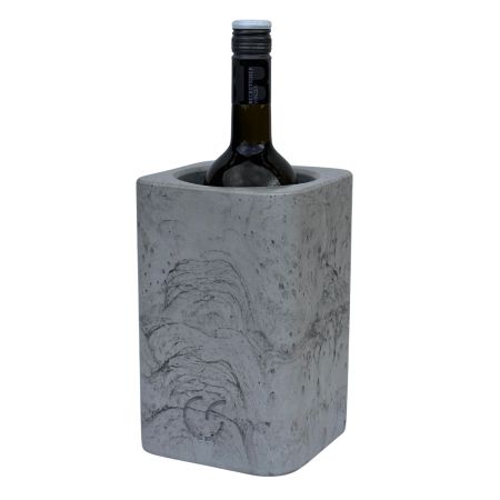 CS-Beton Weinkühler betongrau eckig