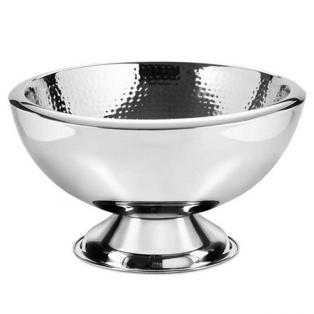 EDZARD Schale Cadiz innen gehämmert Ø 43cm Edelstahl