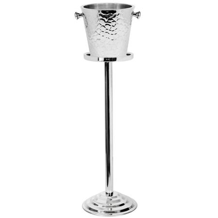 EDZARD Sektkühler Capri mit Ständer Edelstahl