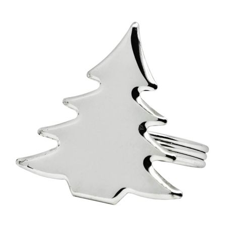 EDZARD Serviettenring Tannenbaum Länge 5cm 4er Set